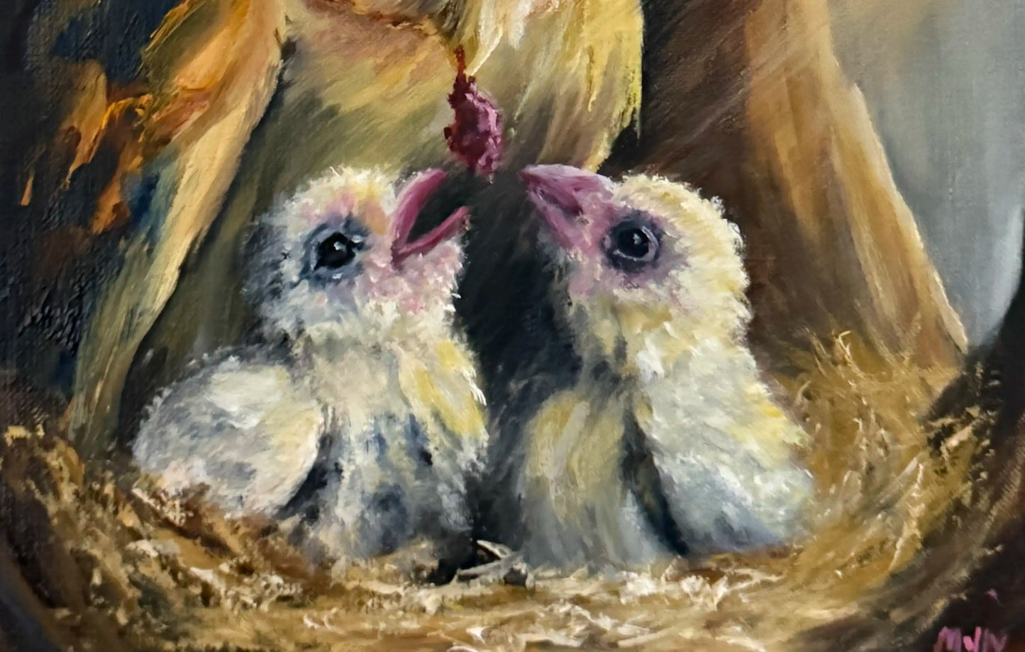 "Daybreak Delivery" – Original Barn Owl Oil Painting | Molly's Fine Art