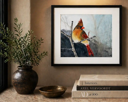Female Cardinal Wall Art Print