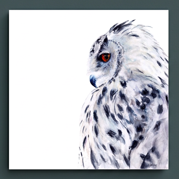 Snowy Owl Art Print Mollys Fine Art