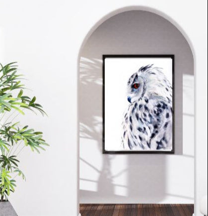 Snowy Owl Watercolor Mollys Fine Art