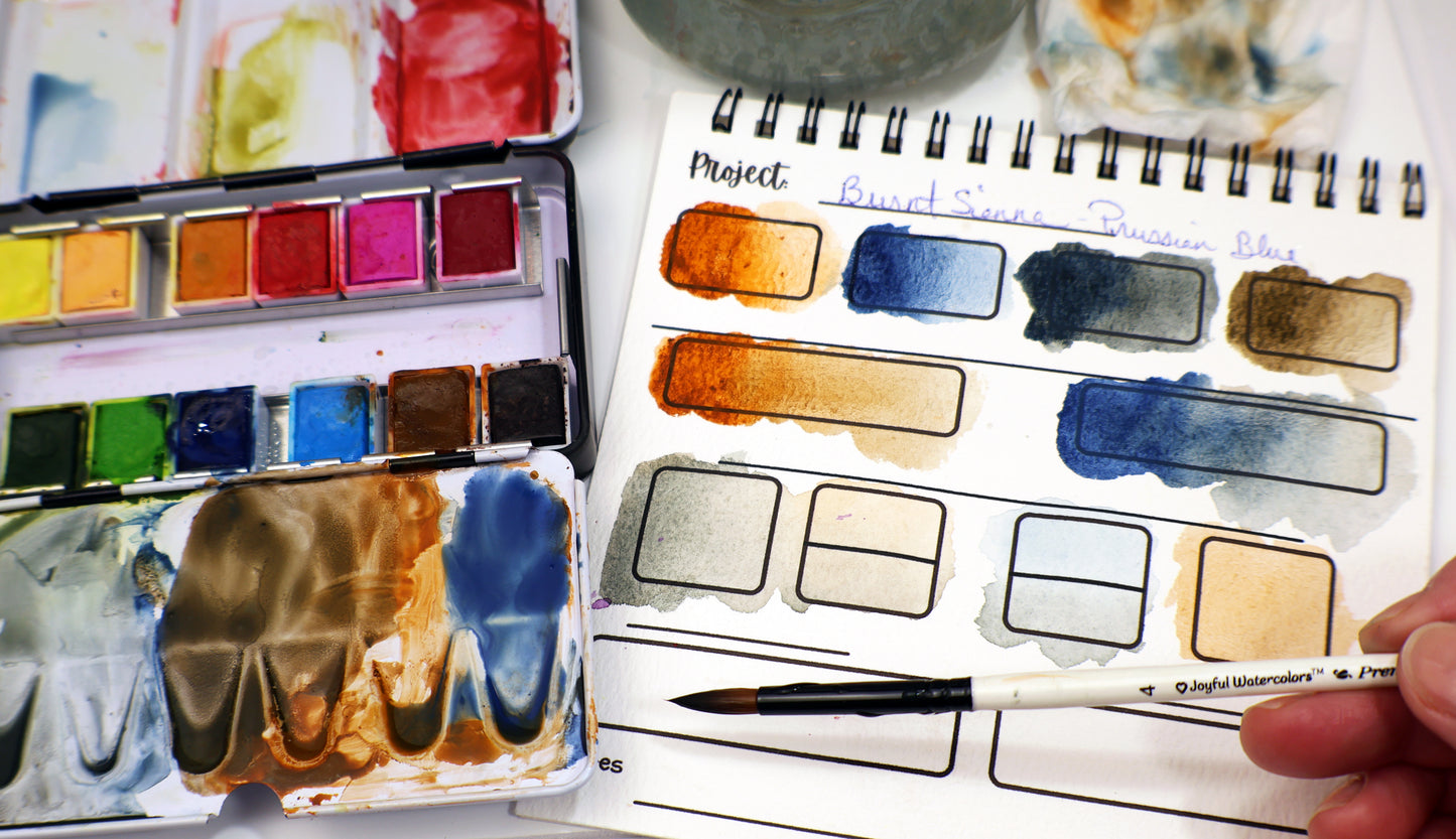 Handmade Swatch Diary by Molly of Molly's Fine Art