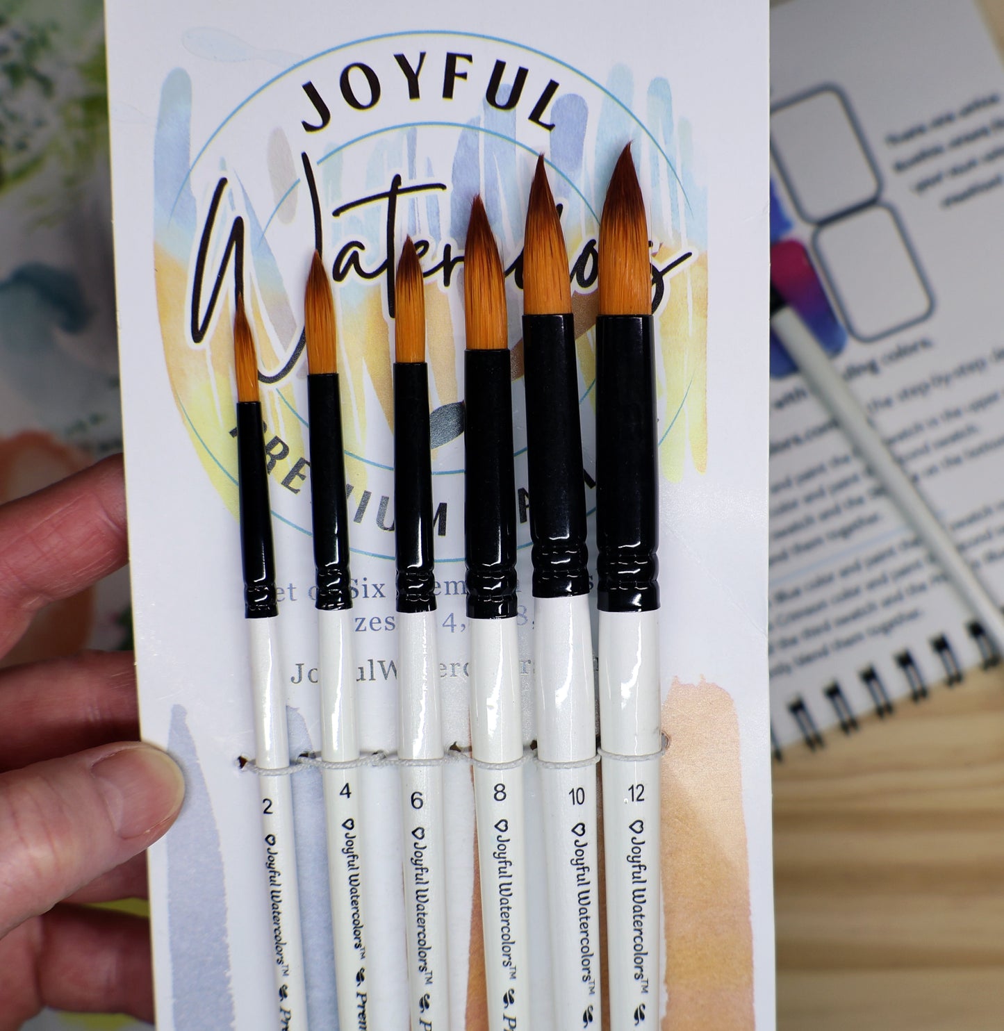 Joyful Watercolors Brush Set of 6