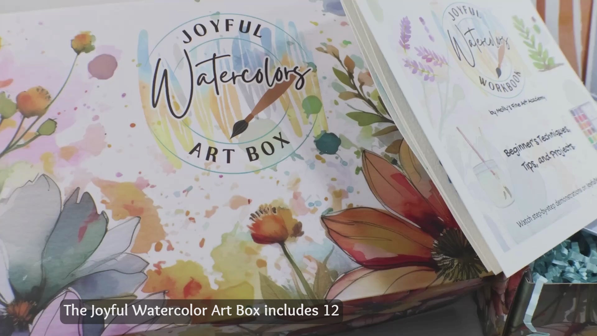 Joyful Watercolor Art Box Holiday Gift